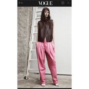 Alexander Wang Pink Leather trousers XS $1,495